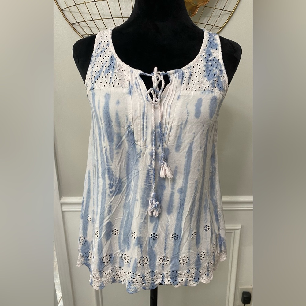 Knox Rose | Tie-Dye Flowy Sleeveless Top - Picture 1 of 6
